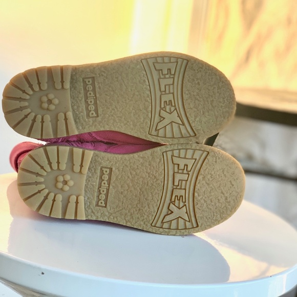Pediped Flex Tall pink suede boots SIZE US 9-9.5/ EU 26 - Picture 9 of 11